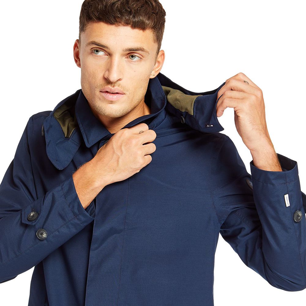 Jaqueta Masculino - Timberland Doubletop Mountain Impermeavel Raincoat - CLKID1738 - Azul Marinho